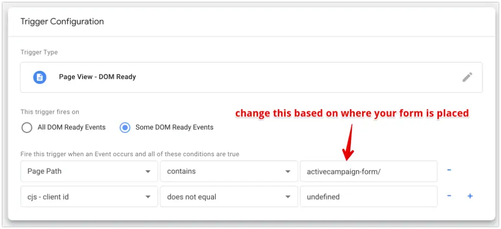 google tag manager hidden form field trigger