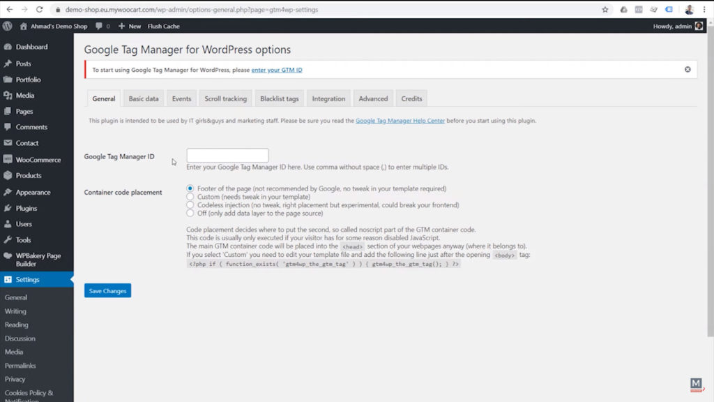 add-the-gtm-id-inside-the-google-tag-manager-for-wordpress-plugin