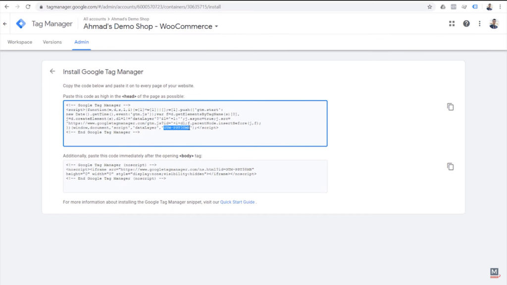 copy-the-google-tag-manager-id