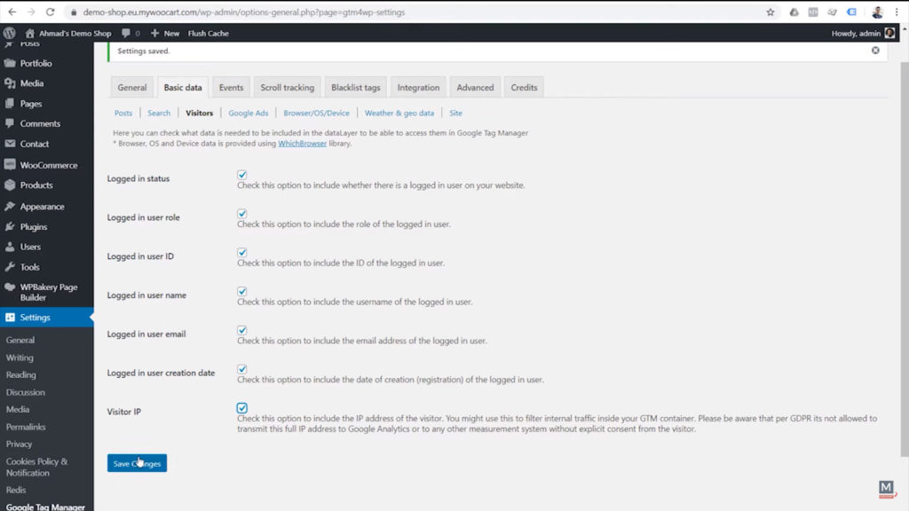 google-tag-manager-for-wordpress-plugin-options-basic-data-visitors-save-changes