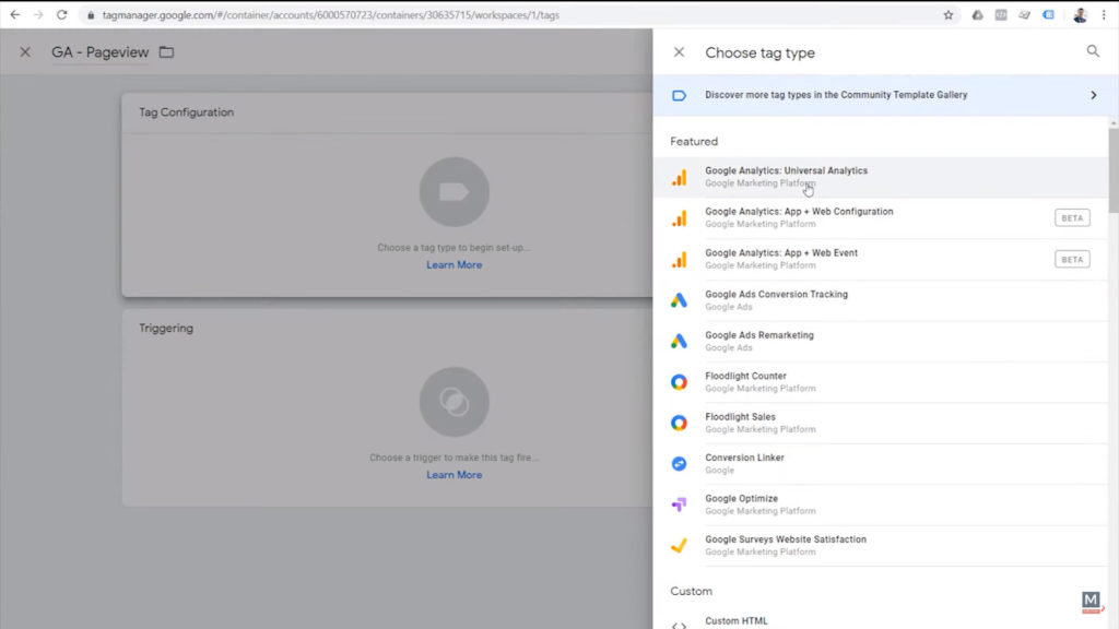 select-google-analytics-universal-analytics-tag-type