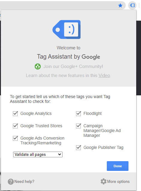 enable-tag-assistant-extention