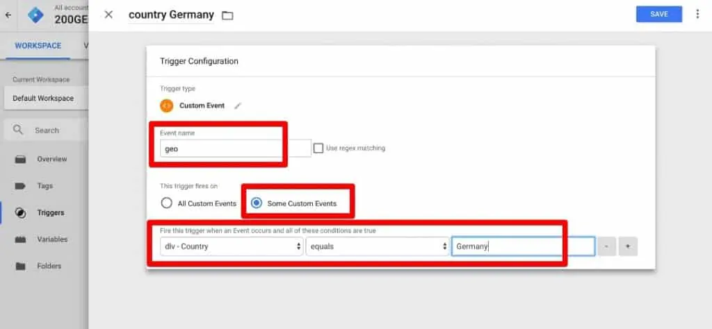 Configuring Custom Event Trigger in Google Tag Manager