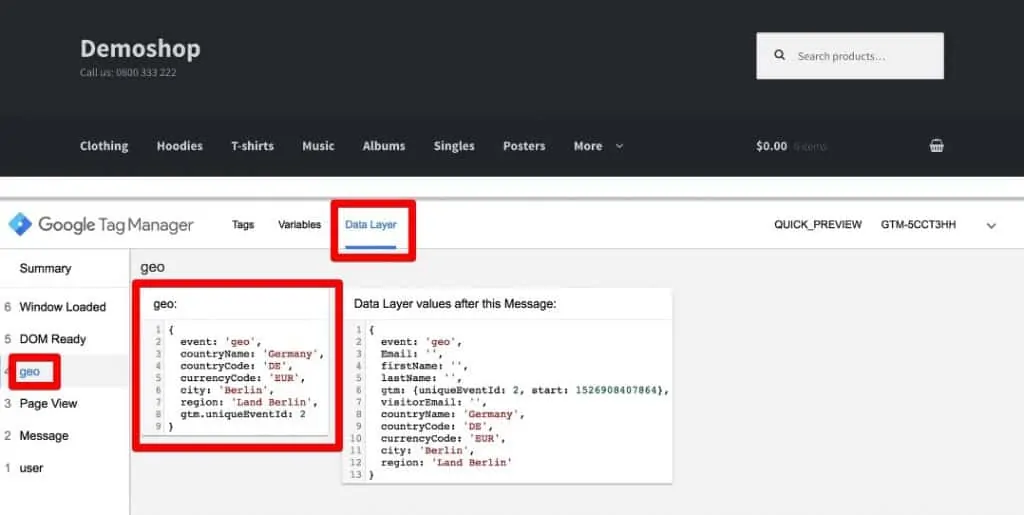 Deploying data to Data Layer
