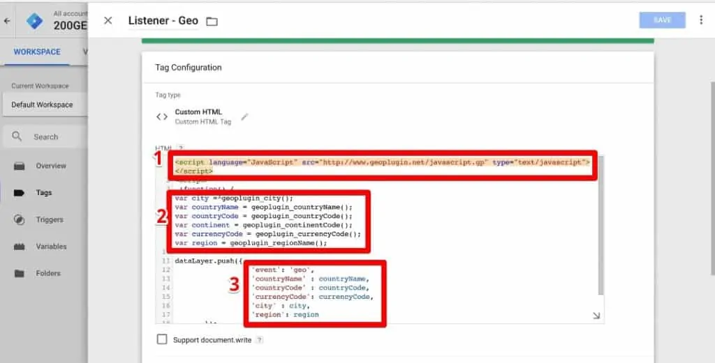 Executing the functions, putting them in variables, and pushing them to the Data Layer
