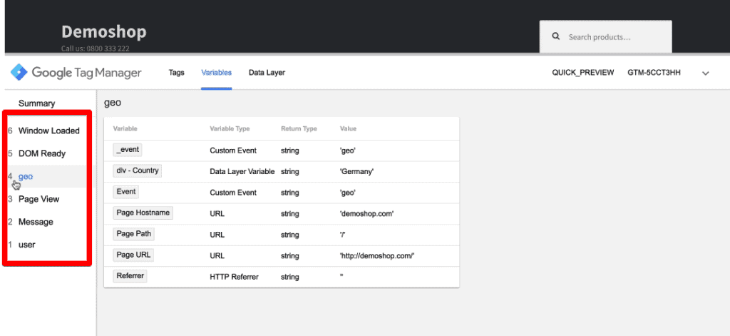 Order of different events that fire in Google Tag Manager