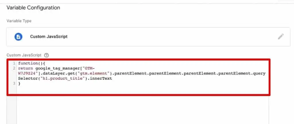 Pasting the command from the developer Console and then Save the variable