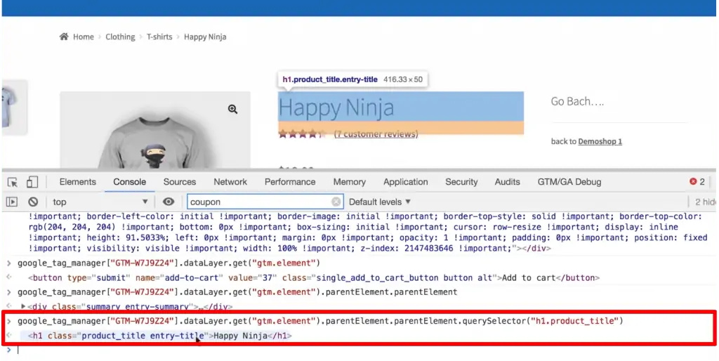 Reaching the clicked element in the DOM tree structure