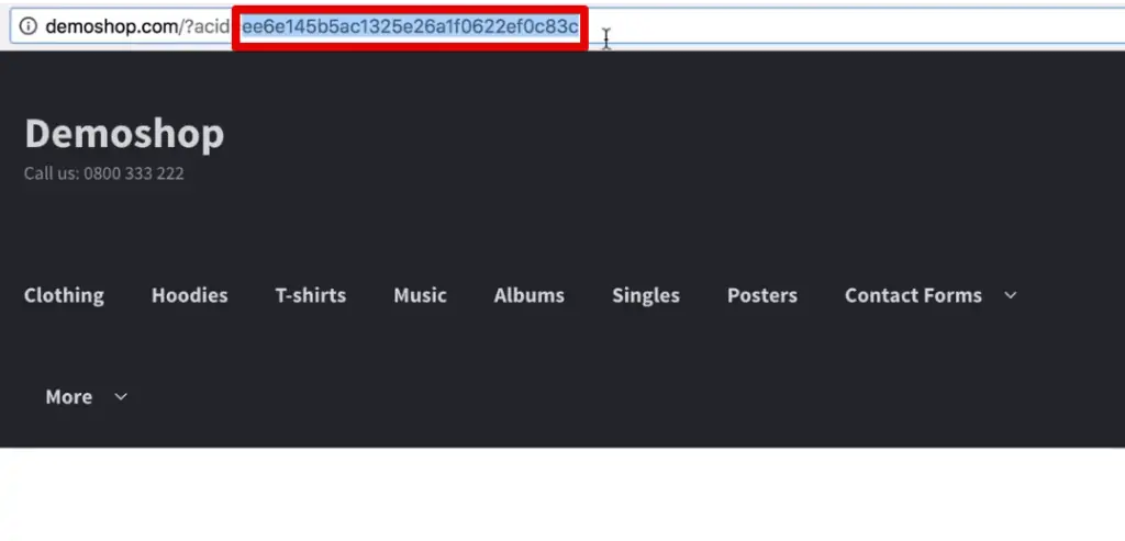 The subscriber hash of the user gets attached to the URL from the newsletter of ActiveCampaign