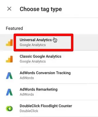 Creating a Universal Analytics event Tag for Google Tag Manager
