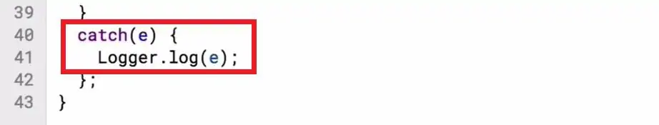 Catching and displaying errors with the catch function in the Script editor