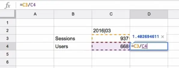 Google Sheets’ calculations to customize the dashboard report
