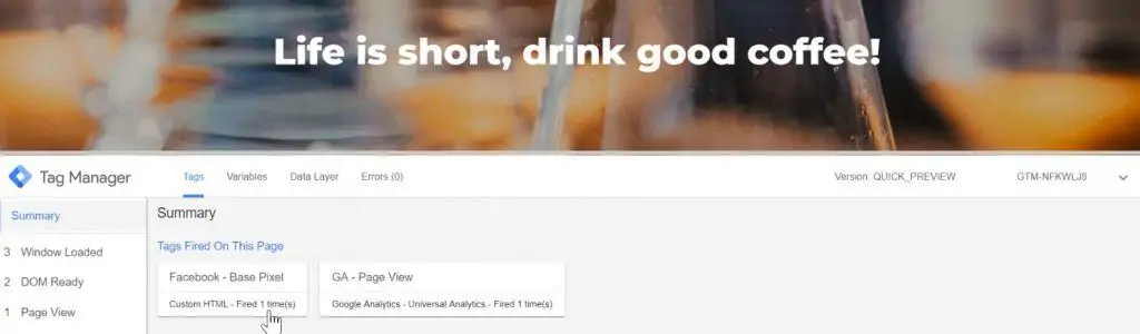 Meta Base Pixel fires in Preview mode
