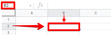 Combination of the indexes of columns and rows that the cell is in is its index (letter and number)