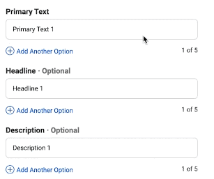 Configuring different parameters to a dynamic ad of a CBO campaignÂ