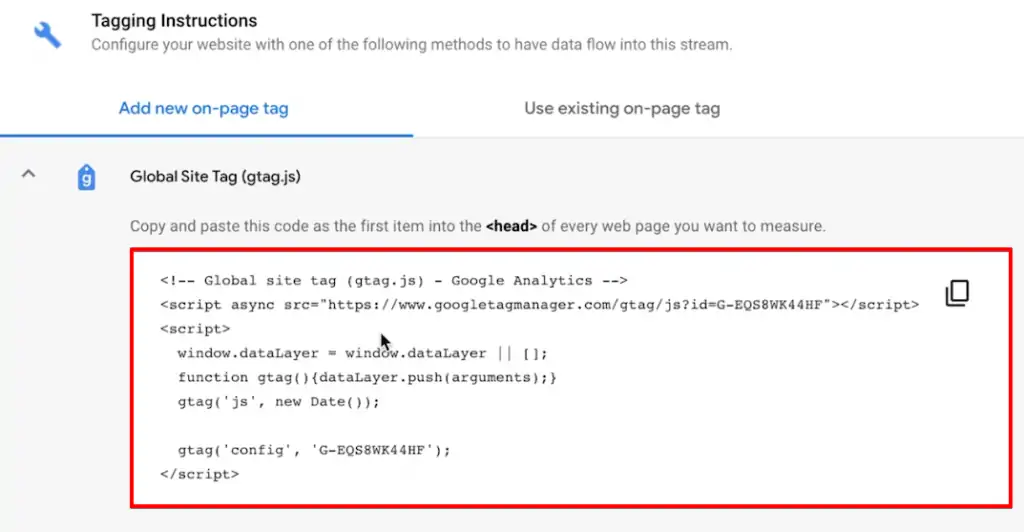 Accessing Global Sit Tag snippets to manually install them to the website script
