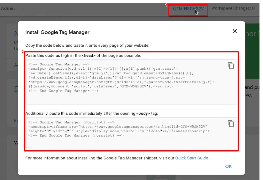 Accessing Google Tag Manager code snippets from GTM ID