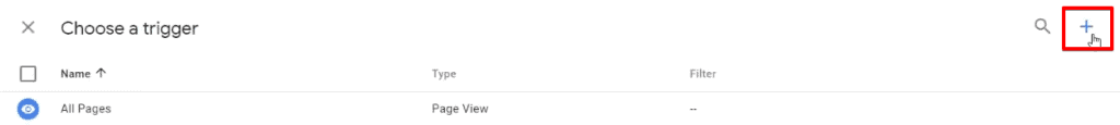 Adding a new trigger on Google Tag Manager