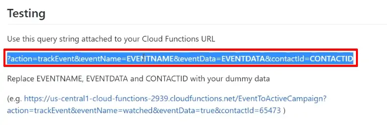 Copying testing string from measureschool GitHub repository