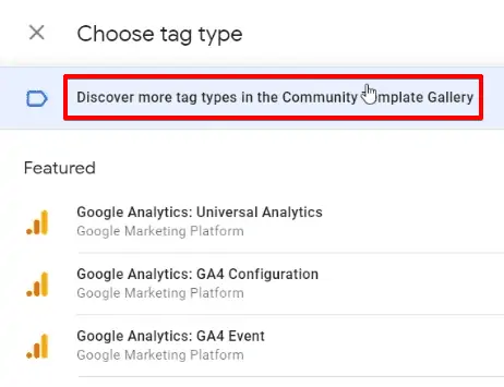 Creating a custom Tag type from the community template gallery