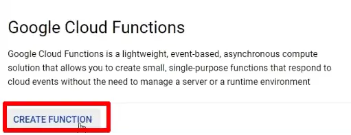 Creating a function on Google Cloud