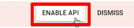 Enabling API on Google Cloud account