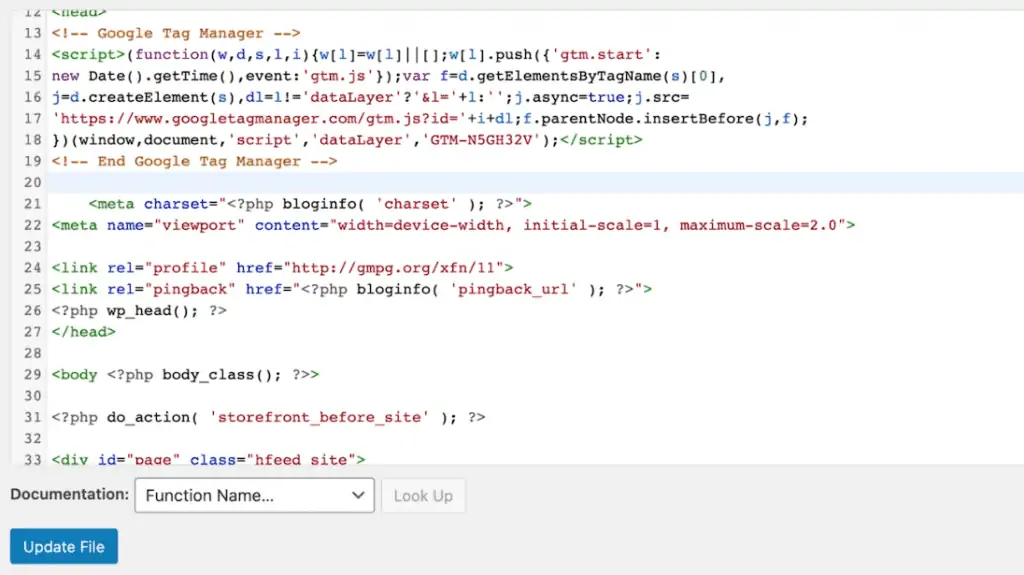 Updating the changes to the source code script of the website