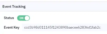 Viewing Event Key for sending over tracking information to ActiveCampaign by proxy