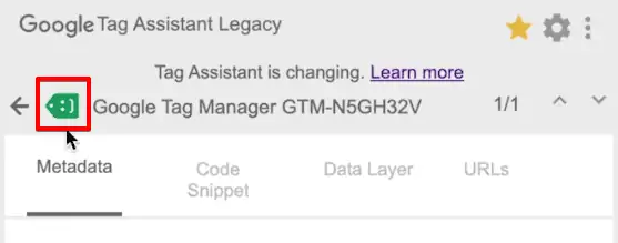 Analyzing the Google Tag Manager Tag analysis from the Tag Assistant legacy extension