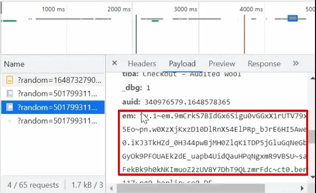 Checking the em parameter in Query String Parameter