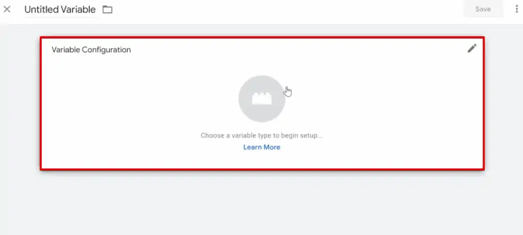 Configuring new variables in Google Tag Manager