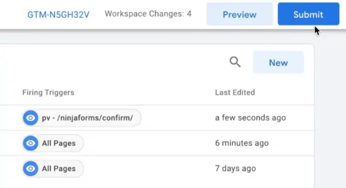 Submitting a current version of the website to make it live for the users