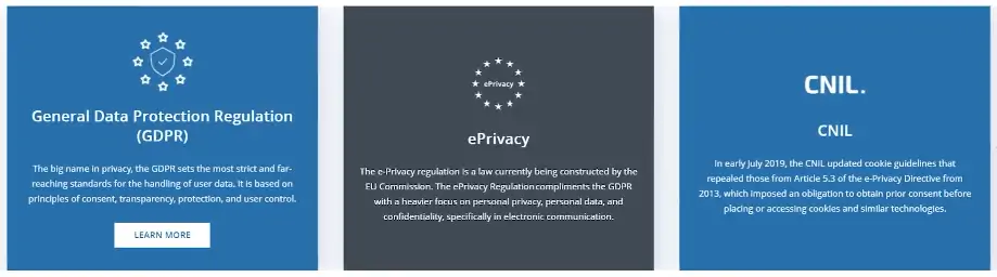 Global jurisdictions for tracking and analyzing user consent