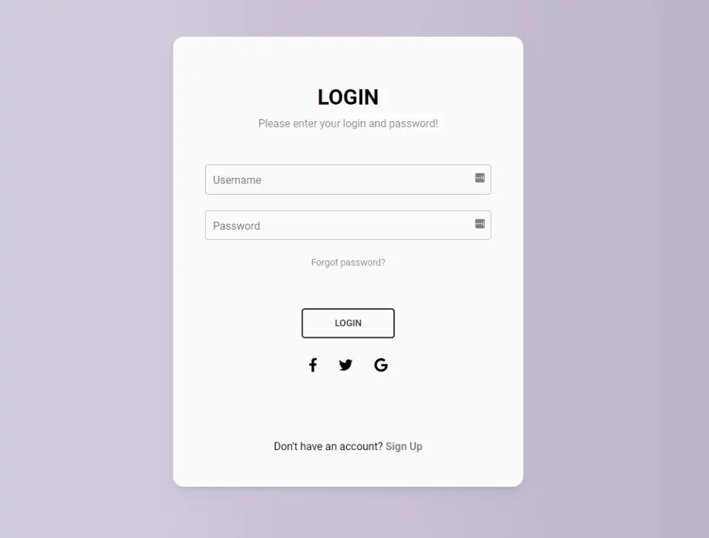 Login System