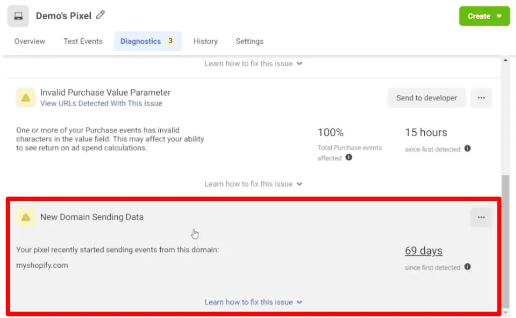 New domain sending data issue in Meta Pixel