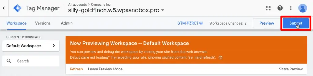 Submitting a live version of the tags again