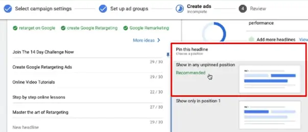 Click on the show in any unpinned position