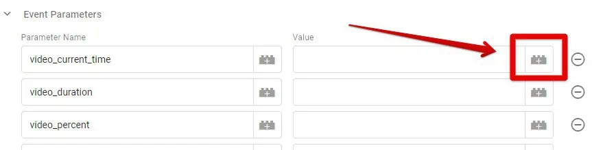 Adding a variable value to an event parameter name