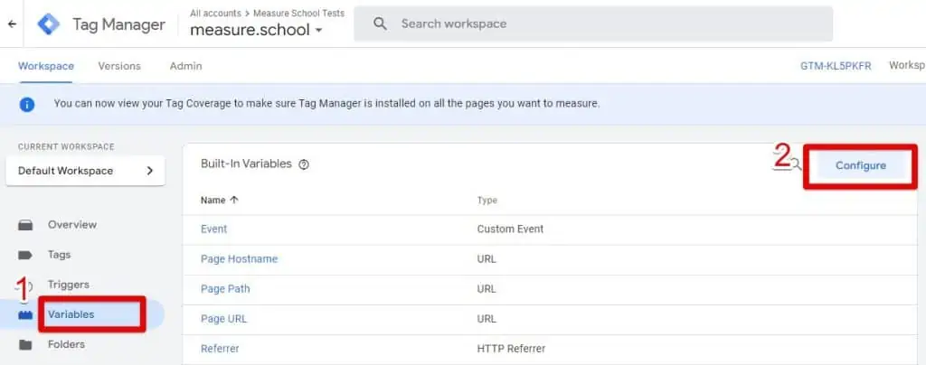 Configuring a new trigger in Google Tag Manager