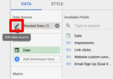 Editing the blend properties