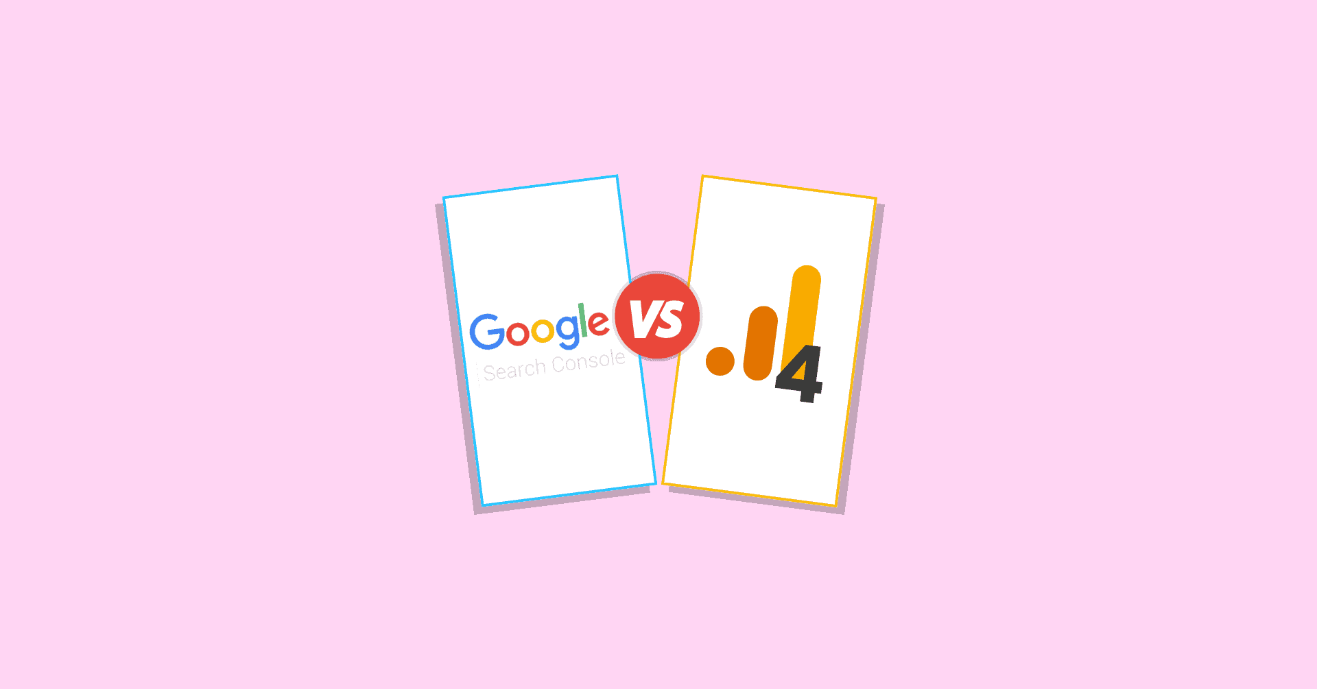 Google Search Console vs Google Analytics 4 blog featured image