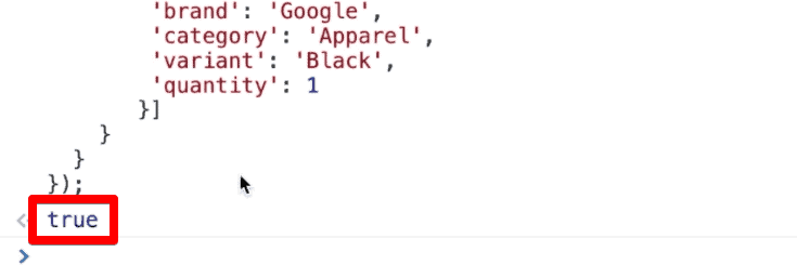 The true result signifying the error has been fixed