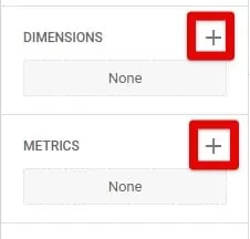 Adding dimensions and metrics