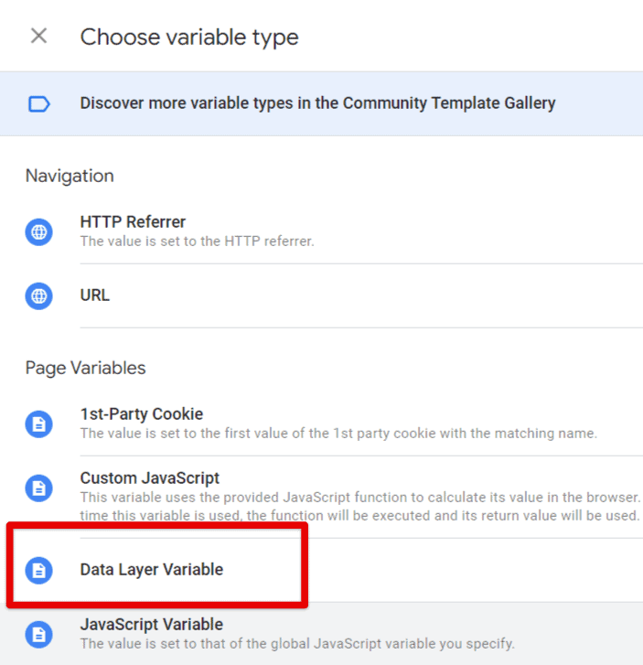 Choosing the variable type