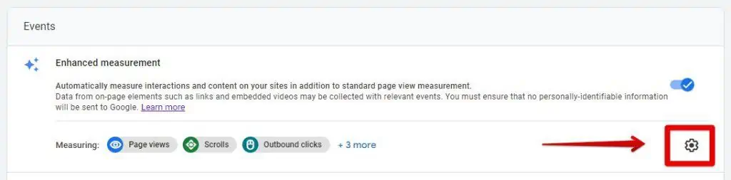 Configuring enhanced measurement