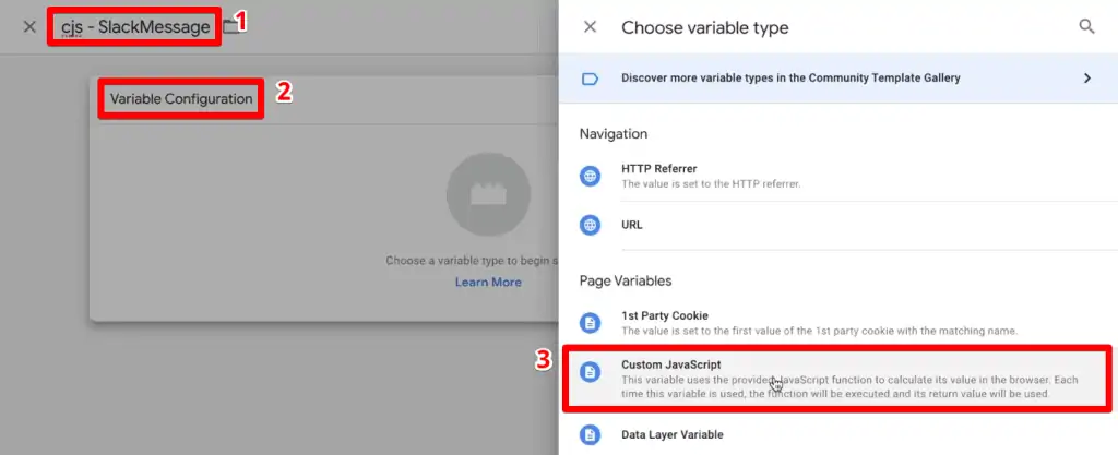 Creating a new custom JavaScript variable