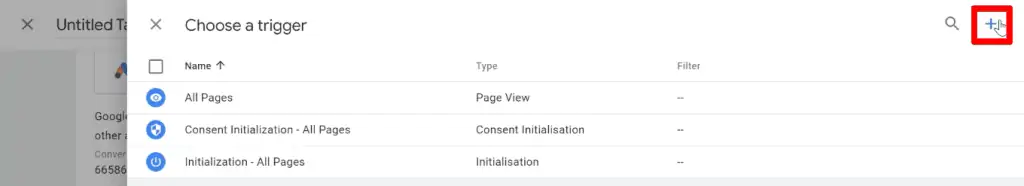 Creating a new trigger