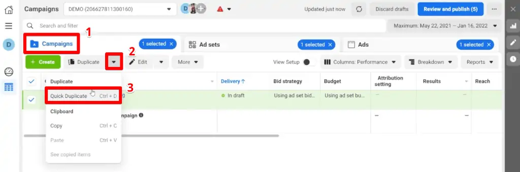 Duplicating the prospecting campaign