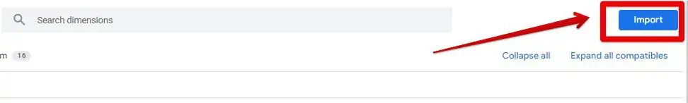 Importing dimensions into explorations