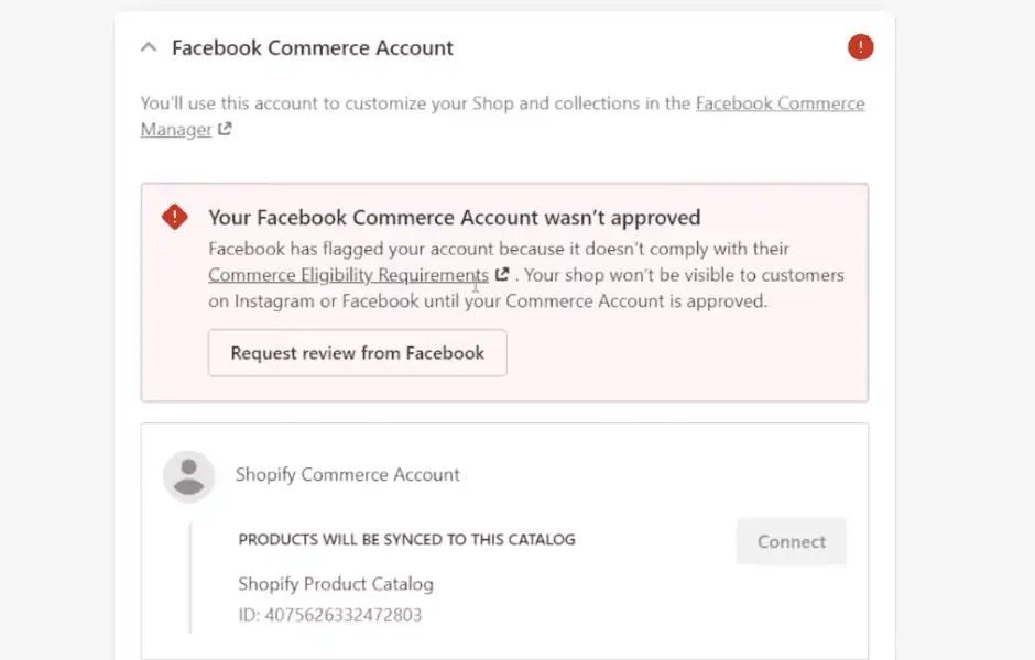 The demo account being flagged